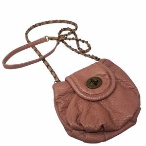 SPRING MAUVE FAUX LEATHER CROSSBODY BAG